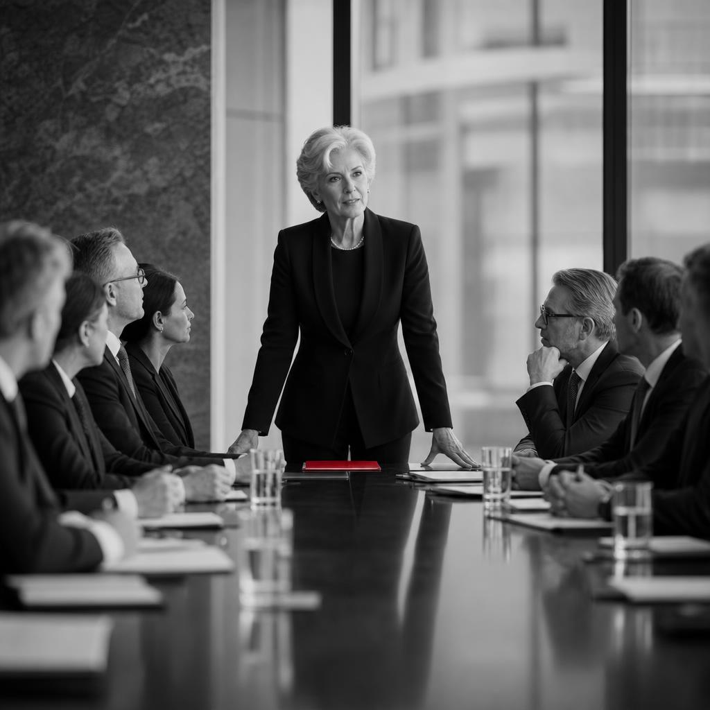 CEO addressing the senior leadership team